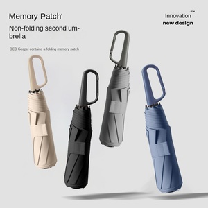 ร่มพับสามตอนแบบหนาพิเศษ สีพื้น พร้อมห่วงคล้องนิ้ว ง่ายต่อการพับเก็บ  สำหรับธุรกิจ  ขายส่งจากโรงงานโดยตรง - Product Image 5