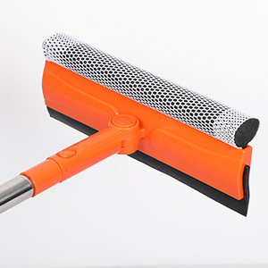 Meilleure vente 2 en 1 outil de nettoyage Long manche en acier inoxydable raclette à vitres professionnelle - Product Image 2