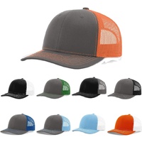 Casquette de camionneur rétro adulte la moins chère chapeau en maille avec logo imprimé logo brodé