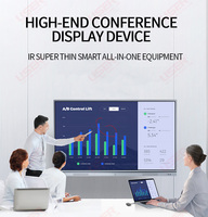 Panneau d'écran interactif UHD 4K LED LCD tout-en-un de 86 pouces Projecteur de réunion scolaire Tableau de télévision intelligente Tableau blanc interactif