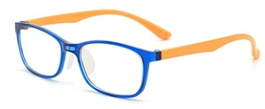 Tr90-Gafas de estilo colorido para niños, de color azul ultralivianas lentes ópticas, montura transparente para lectura - Product Image 2