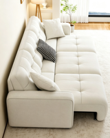 Ensemble de canapé-lit NewSquare en tissu, design moderne, combinaison pour la maison et le bureau, pliable, meubles sur mesure
