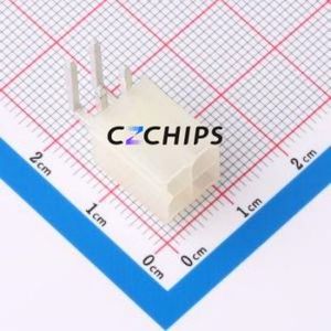 ZX-5557-4.2-2-2PWZ Wire-to-Board Pin Header Bent Lead Through Hole,P=4.2mm 2x2P 4.2mm Right Angle Insert Mini-Fit (MX 4.2) - Product Image 1