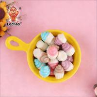Bonbons en gros en forme de cupcake 3D, saveur fruits mélangés, bonbons mous à mâcher, sachet de 1 kg, bonbons gélifiés halal