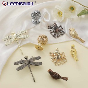 Lcgdis Zinc Alloy Bird Dragonfly Cabinet Knobs Novelty Shape For Drawer Furniture Hardware Handles Scandinavian Style - Product Image 2