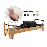 Vente en gros : Lit de Pilates Reformer en chêne massif, machine de Pilates multifonctionnelle pour entraînement du tronc, équipement de Pilates personnalisable pour salle de sport