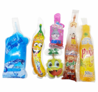 Pochette d'emballage personnalisée de forme spéciale pour masques faciaux, noix, jus, liquides, yaourts, vins, boissons, bonbons