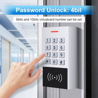 Lecteur de clavier RFID OSDP Wiegand avec prise en charge des cartes HID EM Mifare, lecteur de contrôle d'accès en métal étanche IP67