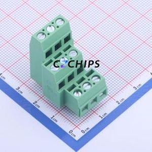DG127A3-5.08-09P-14-00A(H) Screw Terminal Block Through hole Component (THT),P=5.08mm Connector 3x3P 5.08mm Green Through Hole - Product Image 1