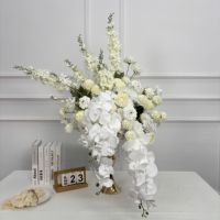 Boules de fleurs artificielles colorées de haute qualité de 70 cm, bouquet de roses artificielles roses, centre de table pour mariage