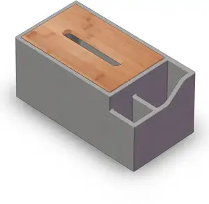 2023 sıcak satış toptan yaratıcı dekoratif beton doku kutuları çimento masa doku kutusu