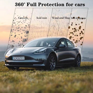 <span class=keywords><strong>Film</strong></span> de protection automobile transparent Goodle PPF 6,5/7,5 mil en PU/TPU anti-rayures auto-réparant avec adhésif amovible, garantie 3-5 ans - Product Image 2