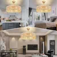 Lustre en fer de 18/23,6 pouces avec ventilateur de plafond LED rétractable sans pales et lumière à intensité variable avec télécommande