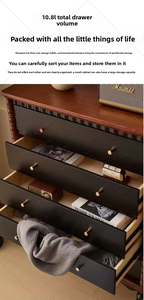 <span class=keywords><strong>Commode</strong></span> en chêne massif minimaliste moderne, <span class=keywords><strong>commode</strong></span> haute pour chambre à coucher, buffet long pour salon - Product Image 5