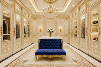 Service professionnel de conception 3D de toute la maison, solution personnalisée pour une maison de luxe, pour une villa royale française