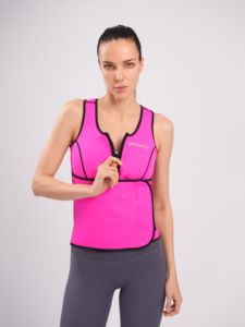 <span class=keywords><strong>Gilet</strong></span> de sauna en néoprène avec ceinture amincissante amovible et fermeture éclair pour l'entraînement, l'amélioration de la sudation et le contrôle du ventre pour femmes - Product Image 1