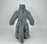 Funtoys Mascotte Loup Géant Gonflable Costume Wolfhound Fursuit Anime Halloween Cosplay Mascotte Carnaval Animal 2.2m pour Adulte