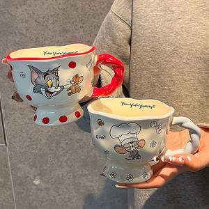 Taza de Café de Cerámica de Tom y Jerry con Asa, Diseño de Dibujos Animados, Tom Rojo, Jerry Marrón, Tuffy Azul, Primavera 2025, Taza de Regalo - Product Image 2
