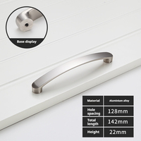 Poignées de meubles modernes en alliage d'aluminium pour armoire de chambre à coucher, cuisine, commode, tiroir, garde-robe, durables