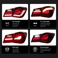 Pour Chevrolet Cruze 09-14, ensemble de feux arrière 12V 30W, clignotants LED modifiés à effet écailles de dragon