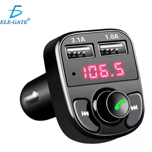 ELE-GATE เครื่องส่งสัญญาณบลูทูธ FM ที่ชาร์จในรถยนต์ 2 USB 3.1A 1.0A พร้อมจอแสดงผล - Product Image 5