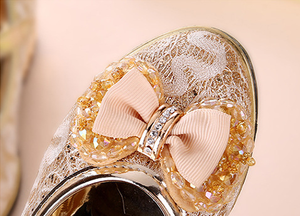 <span class=keywords><strong>Scarpe</strong></span> da principessa per bambini <span class=keywords><strong>scarpe</strong></span> da <span class=keywords><strong>bambina</strong></span> con fiocco in pelle per festa nuziale Versatile per bambini tacchi alti da ballo <span class=keywords><strong>scarpe</strong></span> singole - Product Image 3