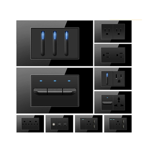สวิตช์ไฟติดผนังแบบกดพร้อมไฟแสดงสถานะ LED 10A 1/2/3/4 ช่อง 1 ทาง/2 ทาง แบบ US - Product Image 4