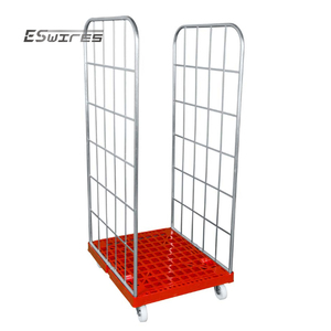 Récipient de rouleau de stockage de treillis métallique à 2 côtés en acier métallique de personnalisation de haute qualité - Product Image 1