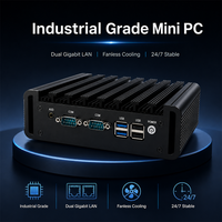 Mini PC Firewall Tanpa Kipas N95/N150 Dual Gigabit LAN 2*HD DP Triple Display DDR4 RAM VPN Network Security Gateway Soft Router