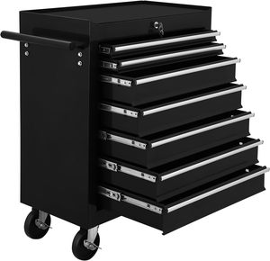 OEM/ OBM Heavy Duty Integrated <strong>Metal</strong> <strong>Workbench</strong> Tool Cabinet 5 Drawers Keyed Lock 300kg Load Capacity for Workshop Tool Storage - Product Image 5