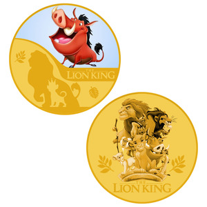 Moneda de Anime Americana al por Mayor: Moneda de Oro del Rey León con Decoración de Doble Lámina Dorada Recuerdo Ideal para Coleccionistas. - Product Image 3