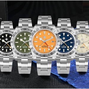 Montres de luxe pour hommes San Martin SN0054-G-B1 NH34, montre de cérémonie pour hommes, automatique, mécanique, avec fenêtres de date en saphir BGW9 - Product Image 3