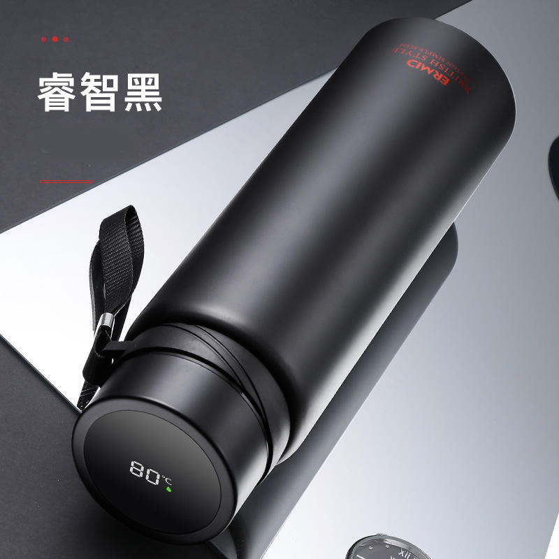 Black with temperature display