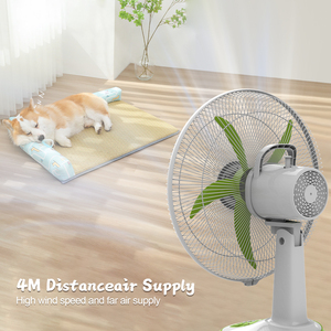 Cuja venda 16 polegadas bateria portátil recarregável mesa <span class=keywords><strong>dc</strong></span>/ac ventilador com luz led - Product Image 4