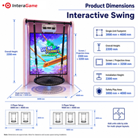 Projecteur de jeu en temps réel personnalisable avec écran, projection interactive immersive AR pour enfants, parc d'attractions intérieur et FEC