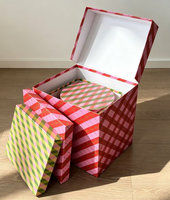 Coffret Cadeau de Noël Rond Personnalisé de Luxe, Boîte Rigide en Papier, Seau à Fleurs Cylindrique, Emballage Floral Carré, Boîtes Cadeaux Vides pour Fleurs