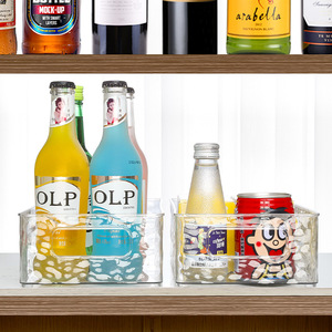 Rectangular Storage <b>Box</b> Thickened Glacier Transparent Gray Multi Compartment Organizer For Desktop Home <b>Makeup</b> Stationery - Product Image 4