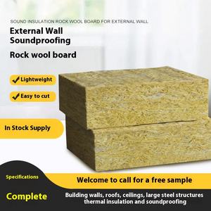 Panneau en laine de roche hydrophobe ignifuge de qualité A, isolation en aluminium, insonorisation, écologique, valeur R 0,9, garantie 1 an - Product Image 2