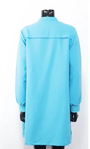 Robe de travail à manches longues avec bouton magnétique dissimulé, style musulman, pour personnel féminin des hôpitaux et cliniques - Product Image 5