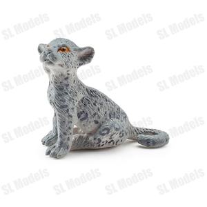 Modèles SL 4 pièces COOL Simulation d'animaux sauvages Léopard des neiges Modèles en plastique solide PVC Mini figurines Jouets pour les enfants de 4 ans et plus - Product Image 5