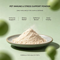 Poudre de soutien immunitaire et anti-stress pour animaux de compagnie, formule quotidienne à base de plantes et de vitamines pour chiens et chats
