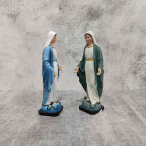 Venta al por mayor escultura de resina Santísima Virgen Madre María católica Jesús estatuilla artesanía de resina para la decoración del hogar adorno de mesa - Product Image 5