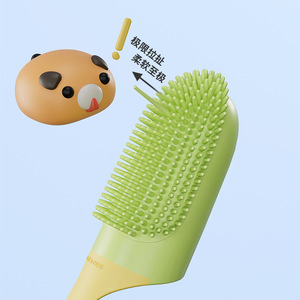 Brosse à dents pour animaux de compagnie, poils souples TPR, outil de nettoyage pour soins bucco-dentaires des chiens et des chats - Product Image 1