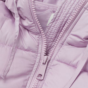 Haute qualité respirant femmes doudoune capuche fermeture éclair coton rempli broderie/Camouflage perle rayure embellissement tricoté - Product Image 6