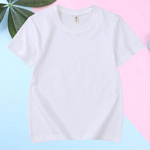 Free Sample Custom Logo Factory Summer Wholesale Cotton Blank T Shirt Girl <b>Plain</b> <b>White</b> <b>Plain</b> Oversize <b>Tshirt</b> for Kid - Product Image 5