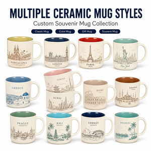 Taza de Cerámica de Porcelana Fina de la Sagrada Familia de <span class=keywords><strong>Barcelona</strong></span>, España, a Prueba de Fugas, con Cuchara, Diseño Arquitectónico, Taza de Viaje - Product Image 3