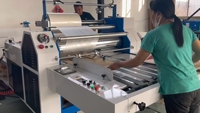 Machine de laminage de film papier semi-automatique à haute vitesse, machine de laminage thermique semi-automatique, machine de laminage de film