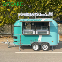 Wecare Mobile Small Foodtruck Eu Street Vendor Food Cart Mobile Kitchen Fast Food Trailer Pizza Oven Ice Cream Food Van Truck