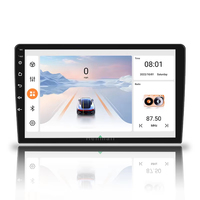 Autoradio universel Qualcomm 9/10 pouces pour Android Auto, CarPlay, émetteur FM, 4G, DSP, WiFi intégré, Bluetooth, commande au volant