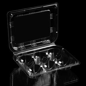 Tùy chỉnh thực hiện nhựa Kiwi hộp 6 cái dùng một lần bao bì hộp cấp thực phẩm PET trong suốt container vỉ bao bì khay - Product Image 2